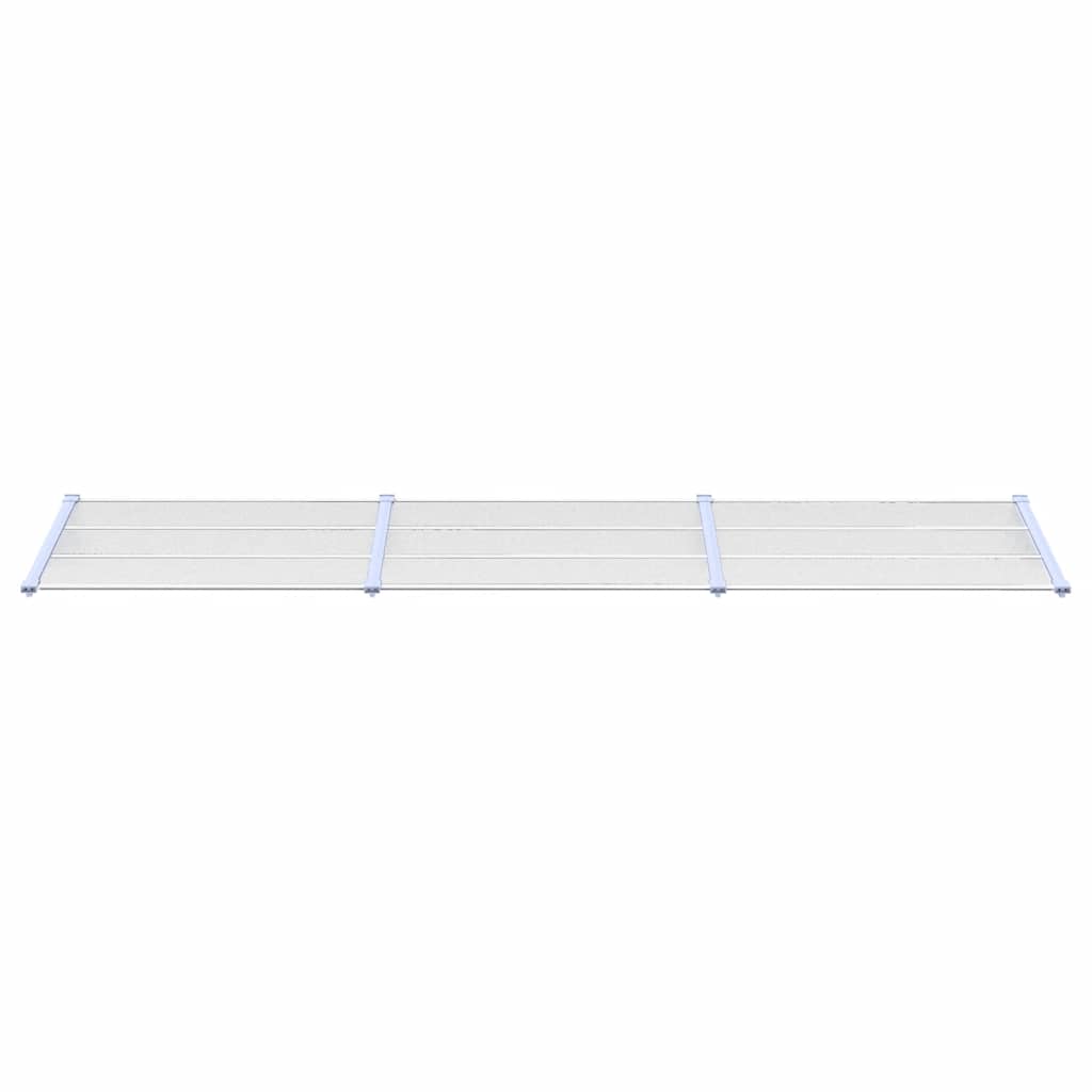 Vidaxl -Tür -Baldachin 358,5 x 90 cm Polycarbonat grau und transparent