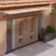 Vidaxl -Tür -Baldachin 396x90 cm Polycarbonat grau und transparent