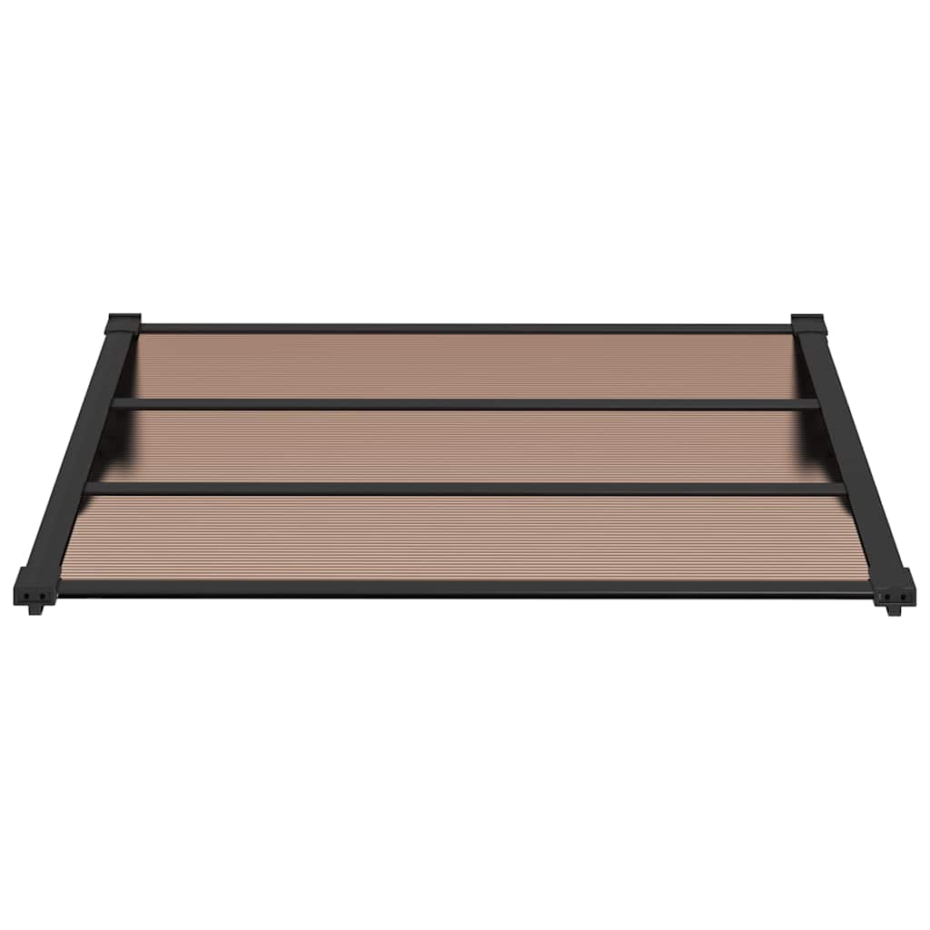 Vidaxl -Tür -Baldachin 122x90 cm Polycarbonat schwarz