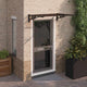 Vidaxl -Tür -Baldachin 122x90 cm Polycarbonat schwarz