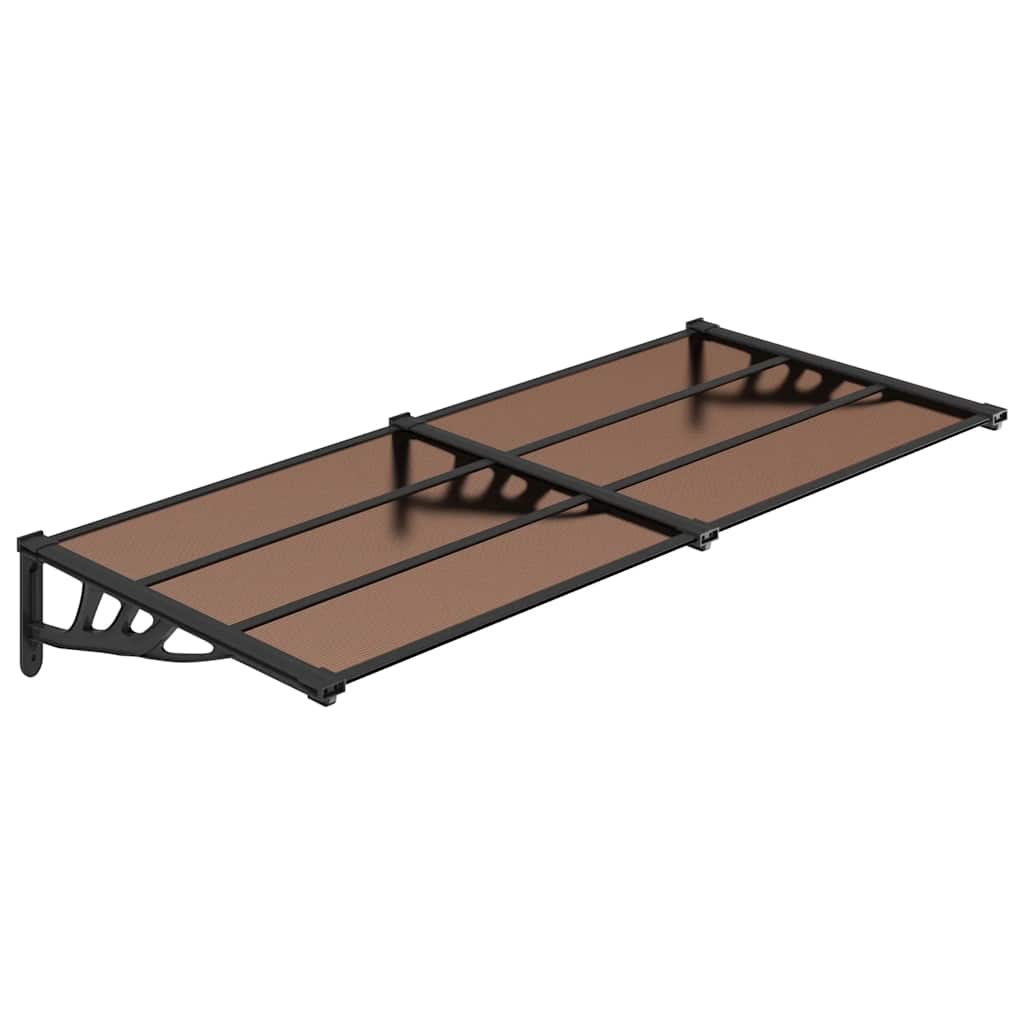 Vidaxl -Tür -Baldachin 152,5 x 90 cm Polycarbonat schwarz