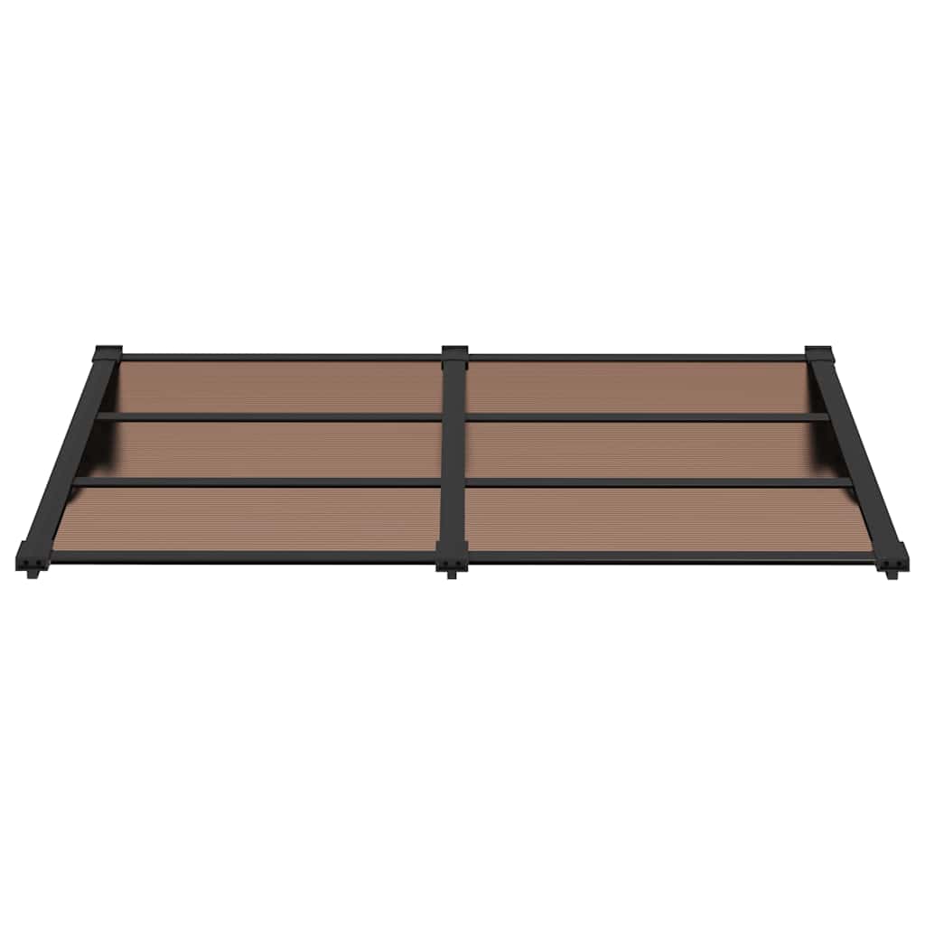 Vidaxl -Tür -Baldachin 152,5 x 90 cm Polycarbonat schwarz