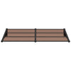 Vidaxl -Tür -Baldachin 199x90 cm Polycarbonat schwarz