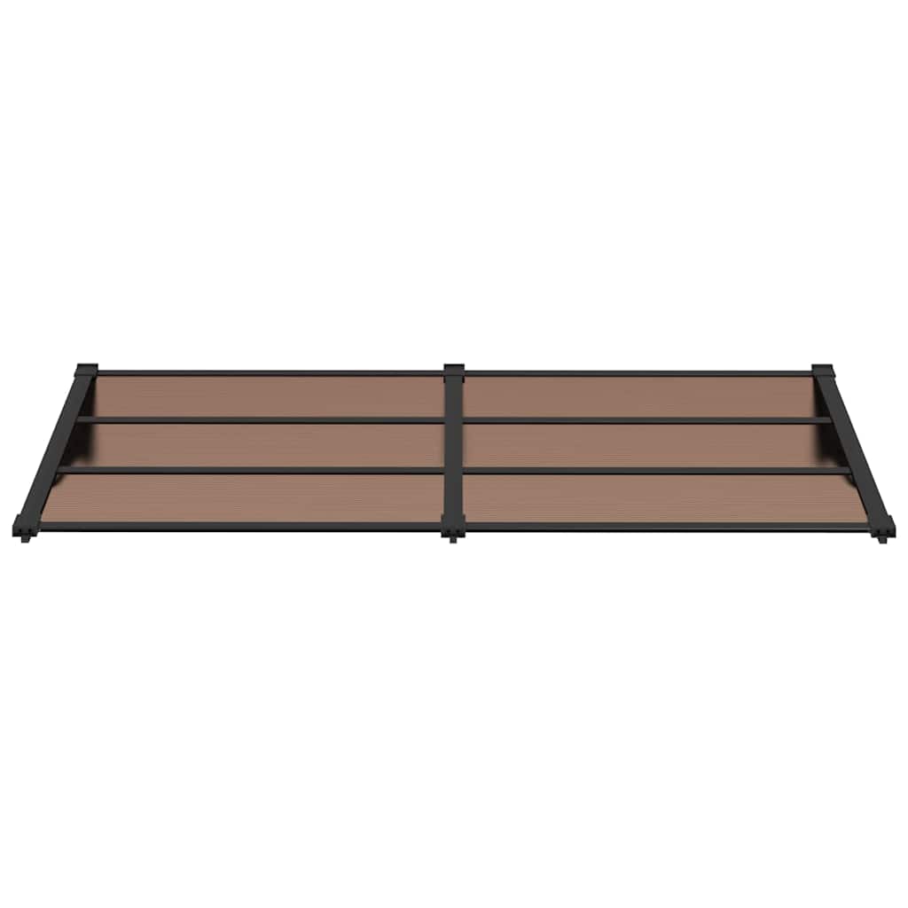 Vidaxl -Tür -Baldachin 199x90 cm Polycarbonat schwarz