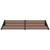 Vidaxl -Tür -Baldachin 199x90 cm Polycarbonat schwarz - afbeelding 3