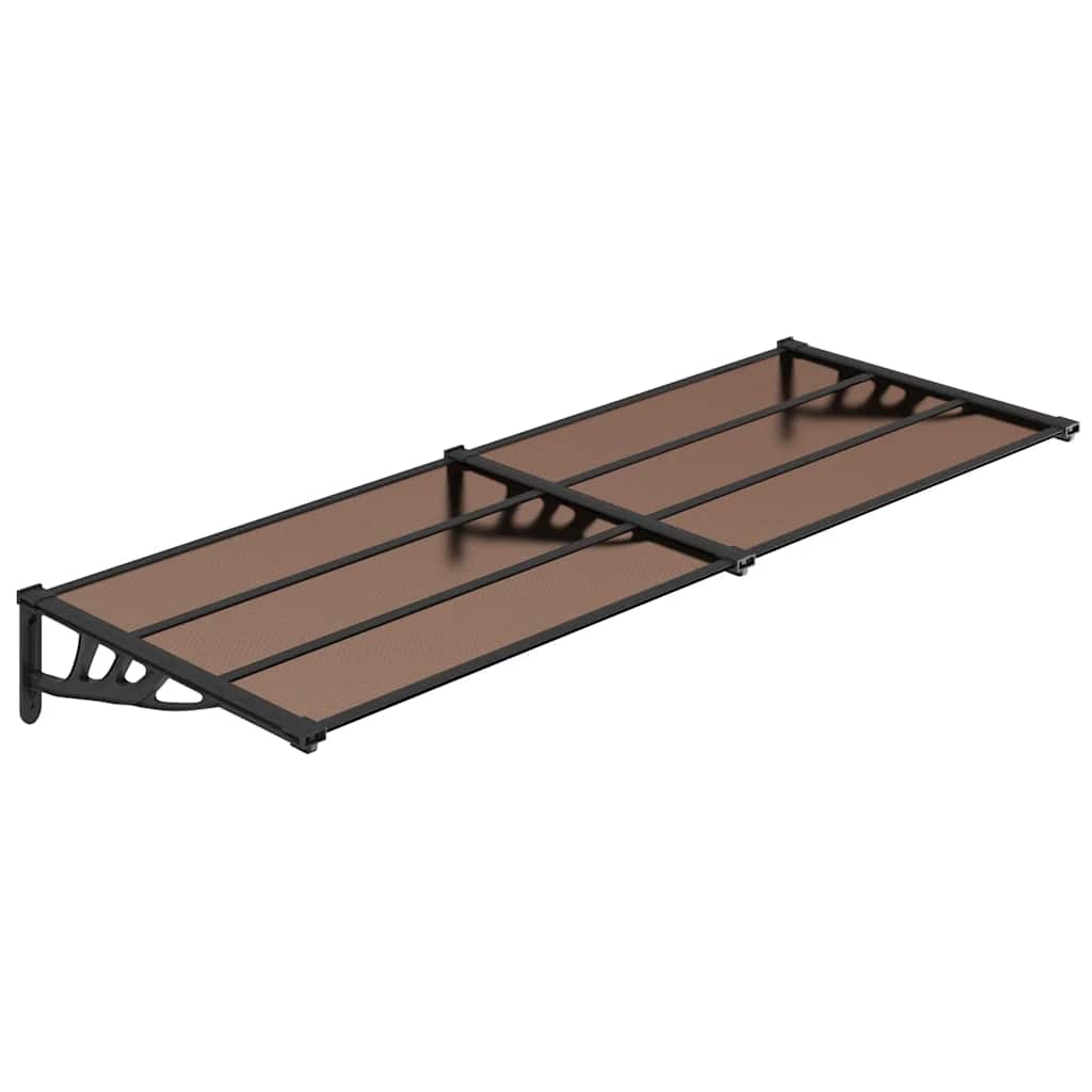 Vidaxl -Tür -Baldachin 239 x 90 cm Polycarbonat schwarz