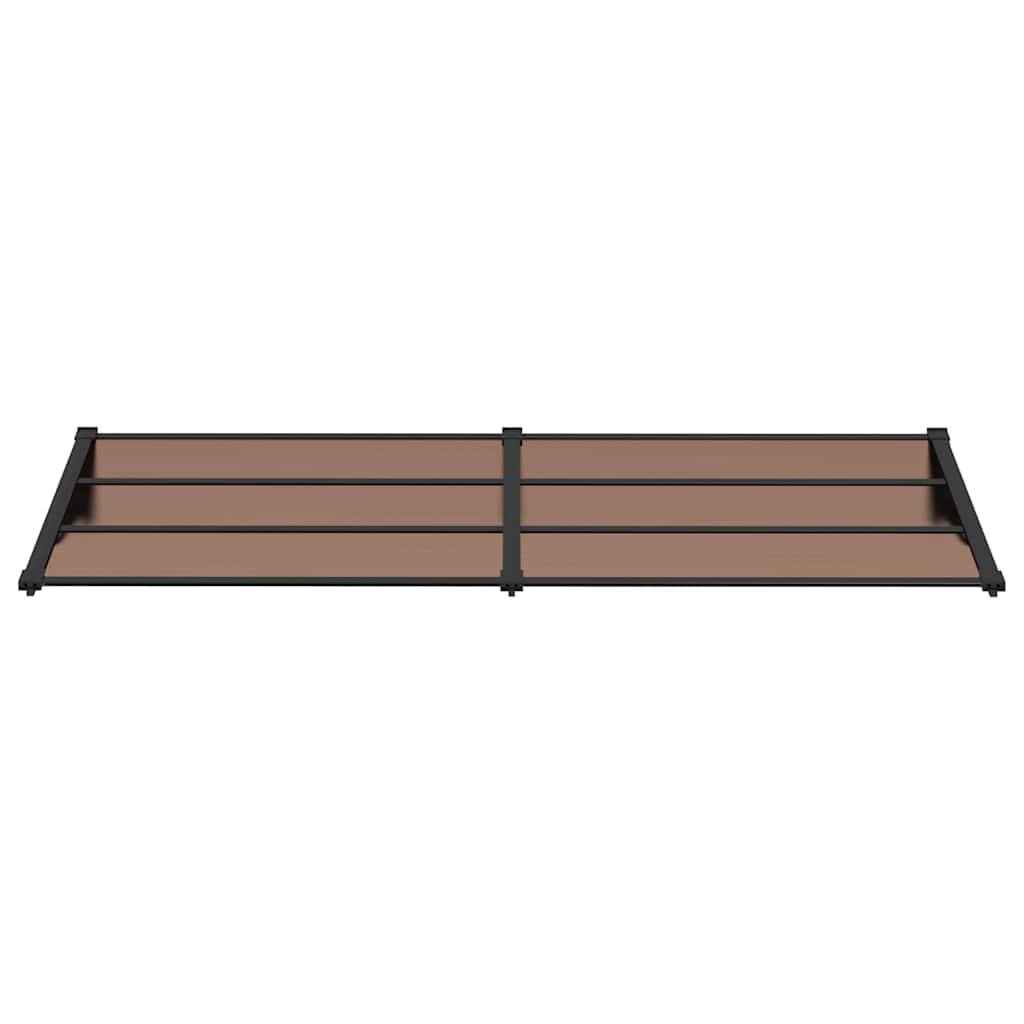 Vidaxl -Tür -Baldachin 239 x 90 cm Polycarbonat schwarz