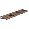 Vidaxl -Tür -Baldachin 297,5 x 90 cm Polycarbonat Schwarz
