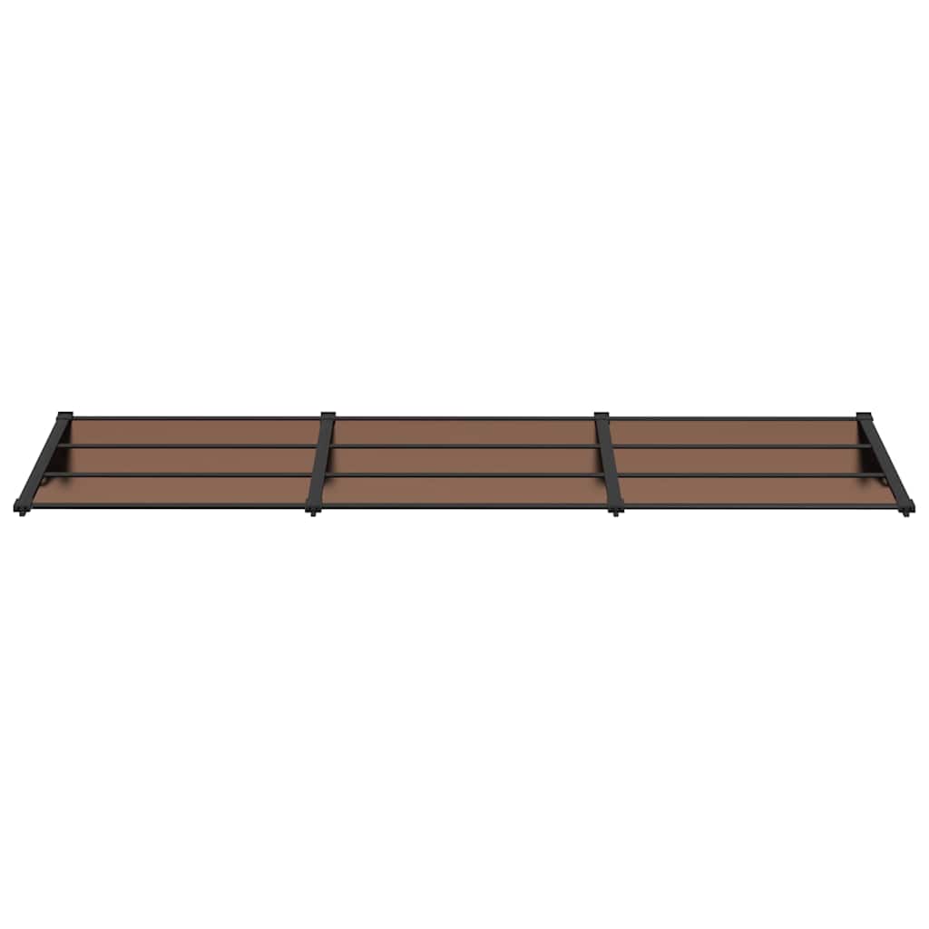 Vidaxl -Tür -Baldachin 297,5 x 90 cm Polycarbonat Schwarz
