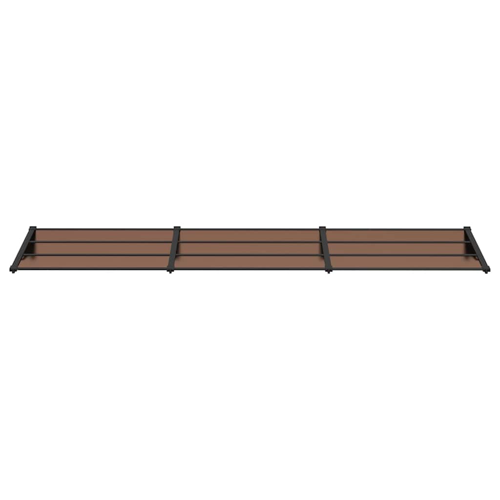 Vidaxl -Tür -Baldachin 358,5 x 90 cm Polycarbonat Schwarz