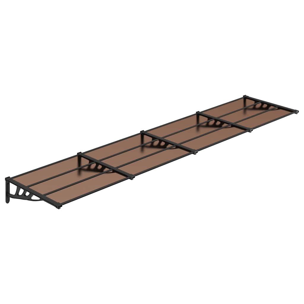 Vidaxl -Tür -Baldachin 396x90 cm Polycarbonat schwarz