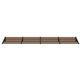 Vidaxl -Tür -Baldachin 396x90 cm Polycarbonat schwarz - afbeelding 3