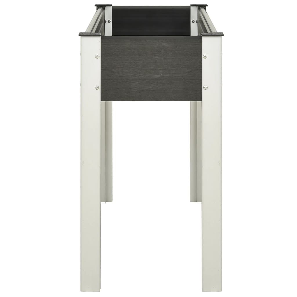 VIDAXL -Pflanzer erhöht 120 x 40 x 75 cm HKC Grau