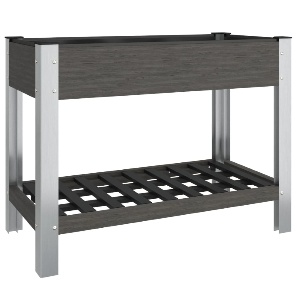 Vidaxl -Pflanzer mit Regal 100x50x75 cm HKC angehoben