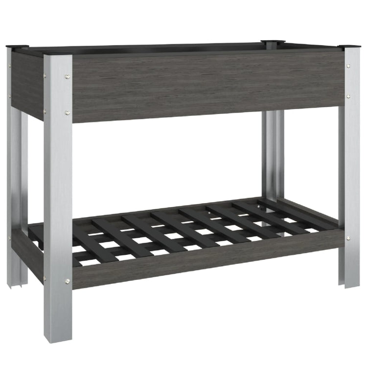 Vidaxl -Pflanzer mit Regal 100x50x75 cm HKC angehoben