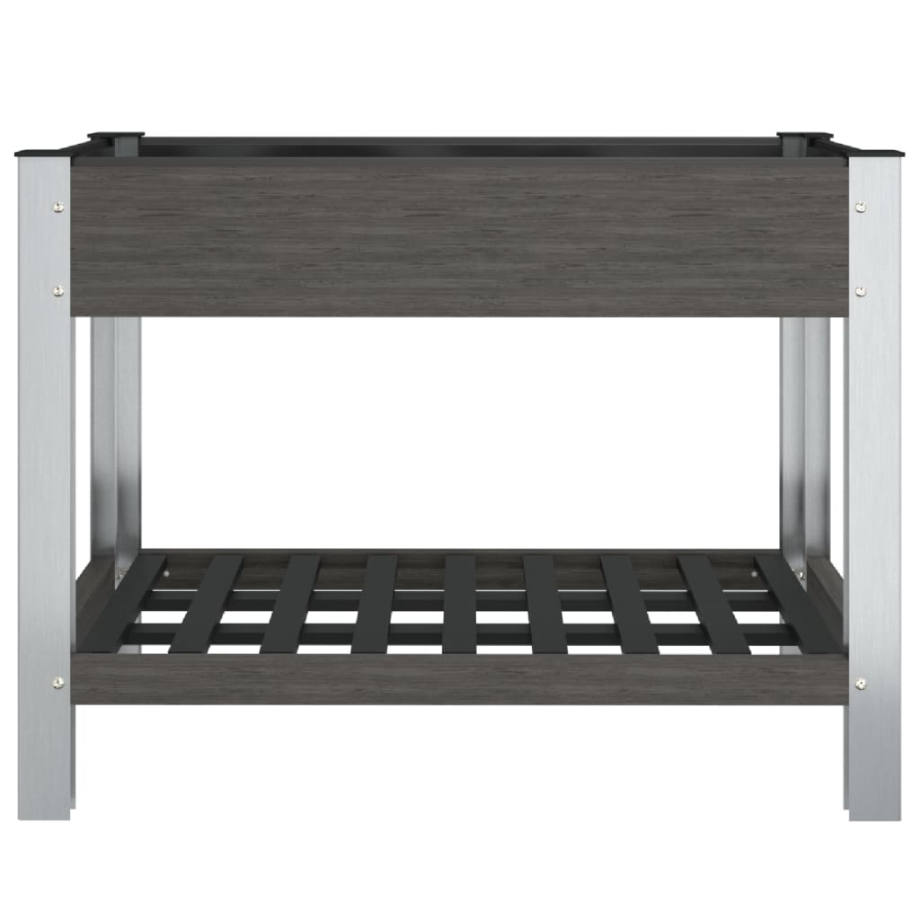 Vidaxl -Pflanzer mit Regal 100x50x75 cm HKC angehoben