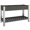 VIDAXL -Pflanzer mit Regal 120 x 50 x 75 cm HKC Grau angehoben