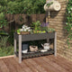 VIDAXL -Pflanzer mit Regal 120 x 50 x 75 cm HKC Grau angehoben