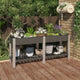 VIDAXL -Pflanzer mit Regal 175x50x75 cm HKC Gray angehoben