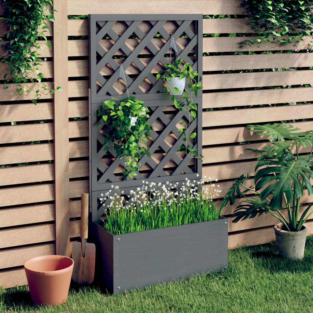 VIDAXL -Pflanzer mit Latwerk 65x33x135 cm HKC