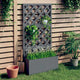 VIDAXL -Pflanzer mit Latwerk 65x33x135 cm HKC