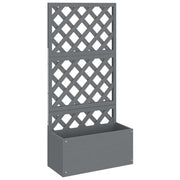 VIDAXL -Pflanzer mit Latwerk 2 PCs 65x33x135 cm HKC Grau - afbeelding 3