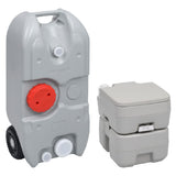 Vidaxl Camping -Toilette und Wassertank tragbar eingestellt - afbeelding 1