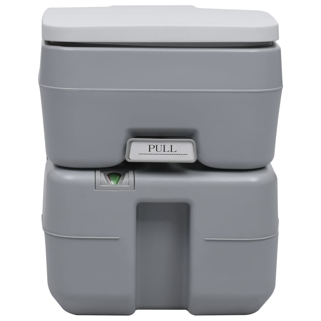 Vidaxl Camping -Toilette und Wassertank tragbar eingestellt
