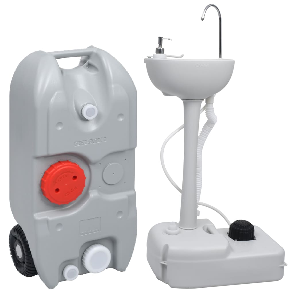 Vidaxl Campingwachs und Wassertank tragbar eingestellt