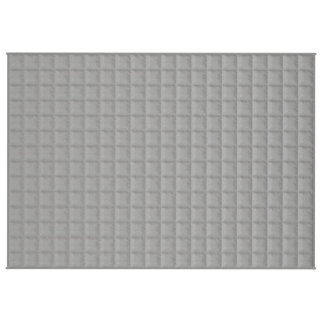 Vidaxl schwache Decke 137x200 cm 6 kg Stoff grau