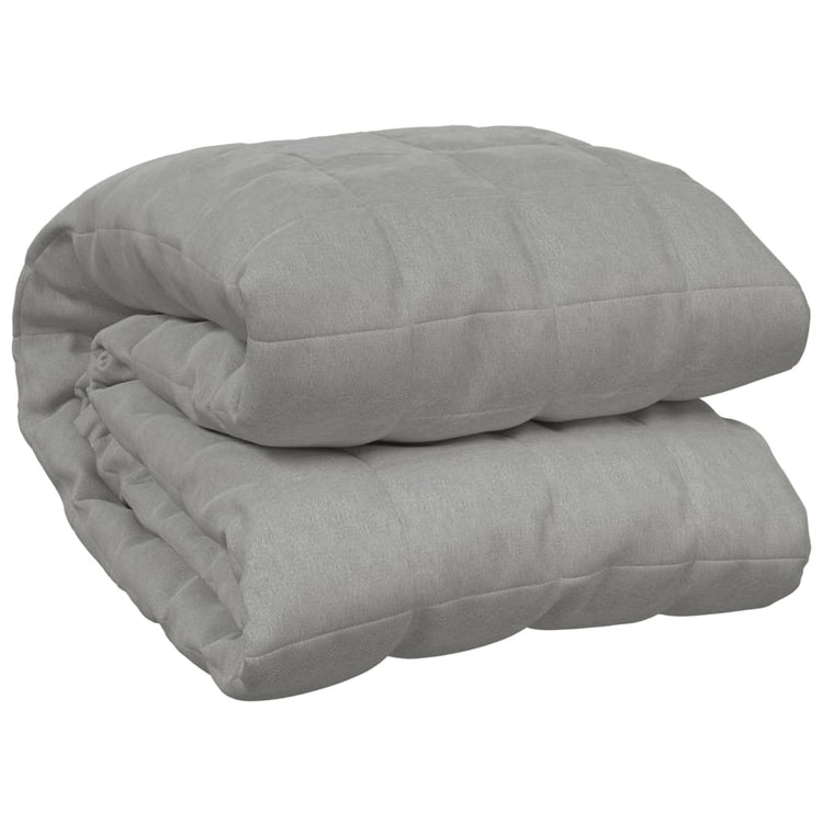 Vidaxl schwache Decke 140x200 cm 6 kg Stoff grau