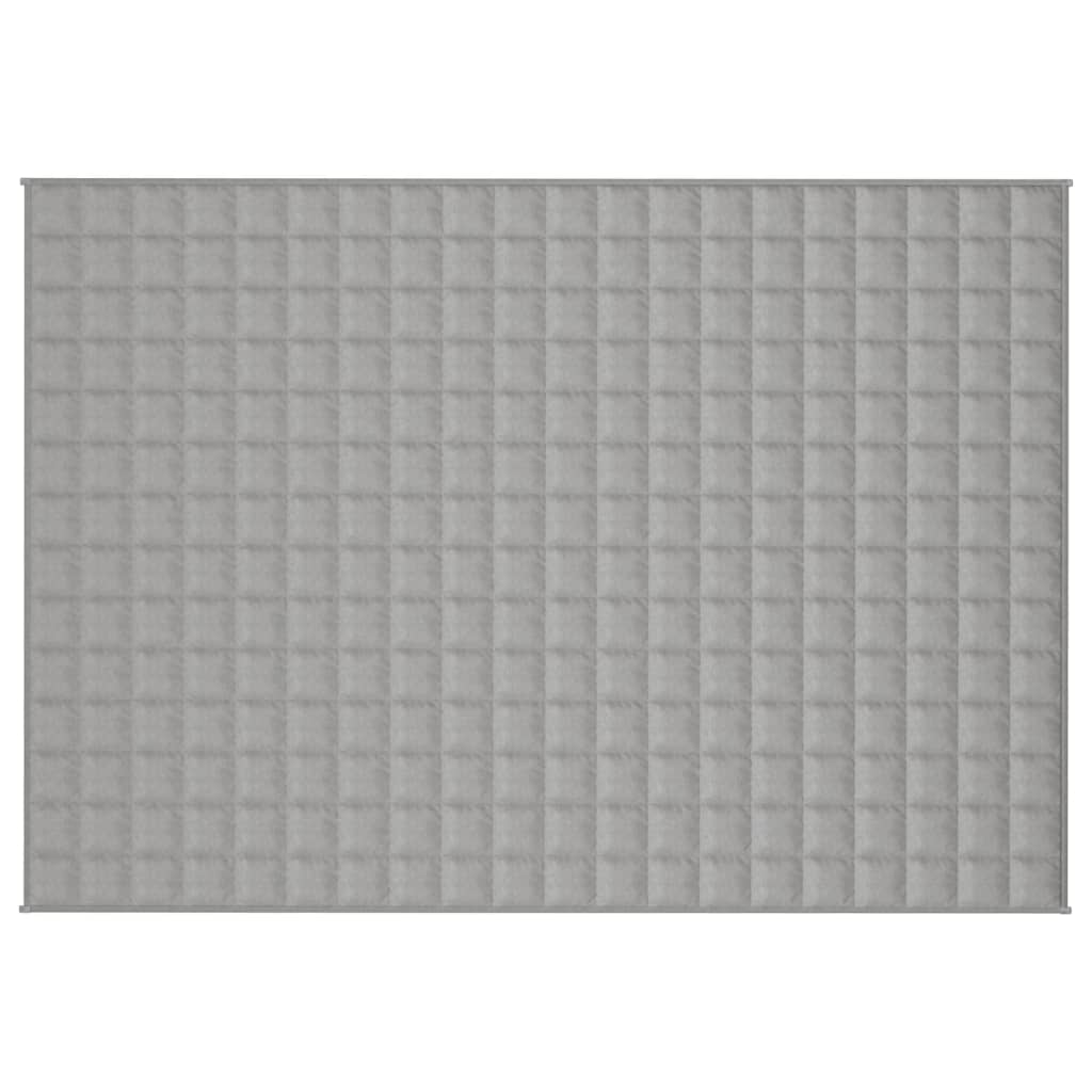 Vidaxl schwache Decke 135x200 cm 10 kg Stoff grau