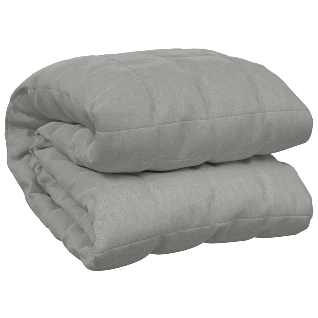 Vidaxl schwache Decke 137x200 cm 10 kg Stoff grau
