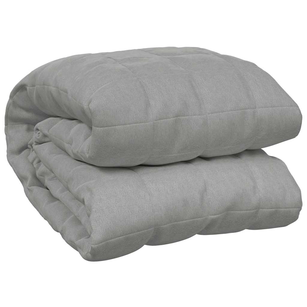 Vidaxl schwache Decke 140x200 cm 10 kg Stoff grau