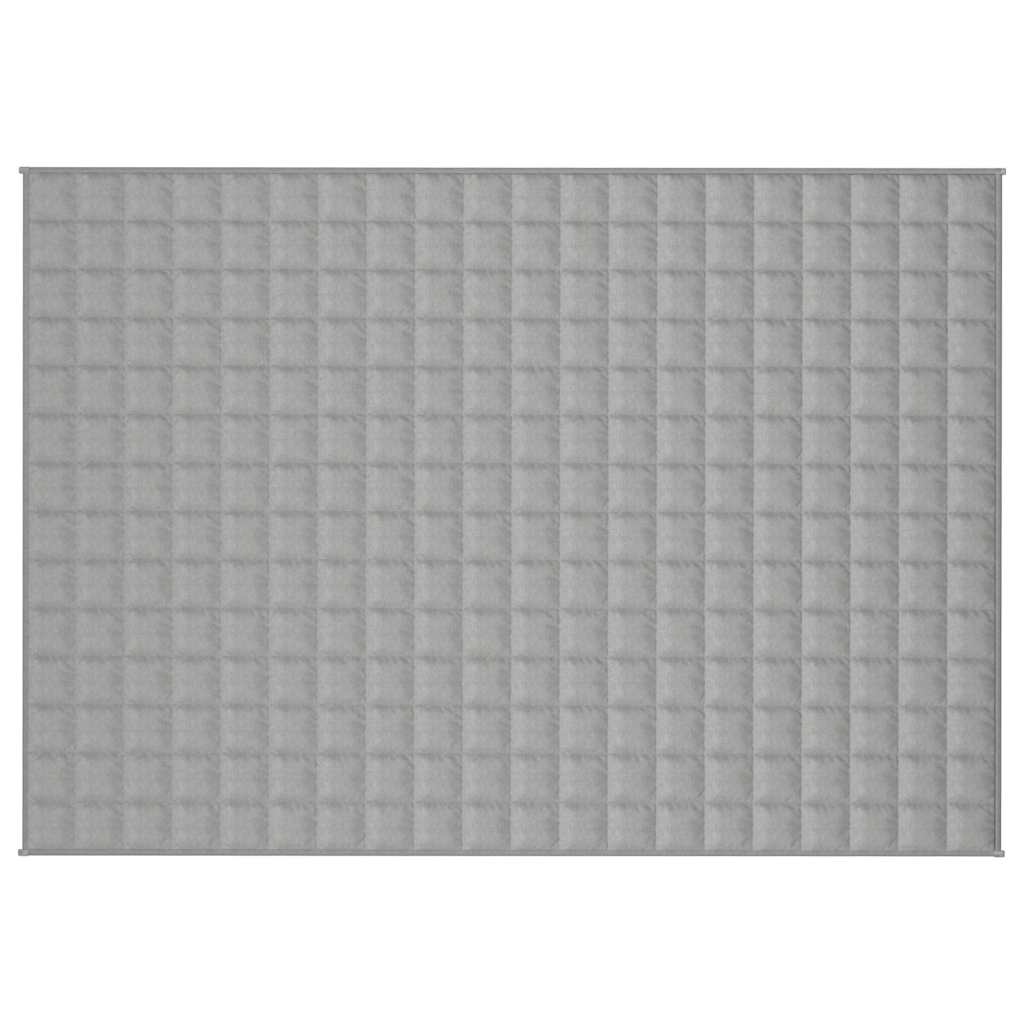 Vidaxl schwache Decke 140x200 cm 10 kg Stoff grau