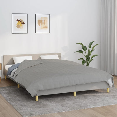 Vidaxl schwache Decke 200x220 cm 9 kg Stoff grau