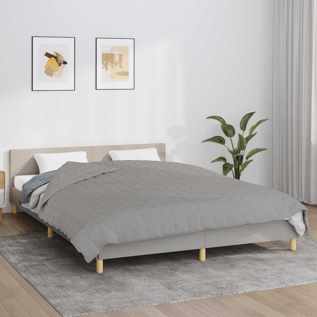 Vidaxl Schwacheurdecke 200x220 cm 13 kg Stoff grau
