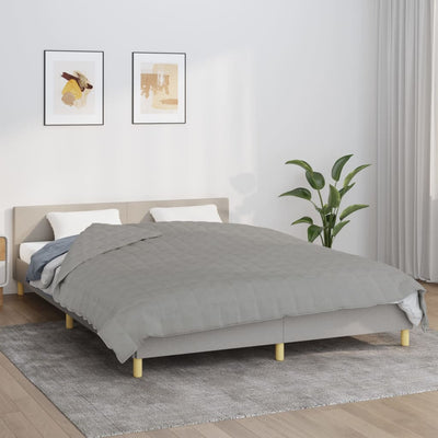 Vidaxl Schwachdecke 220x230 cm 15 kg Stoff grau