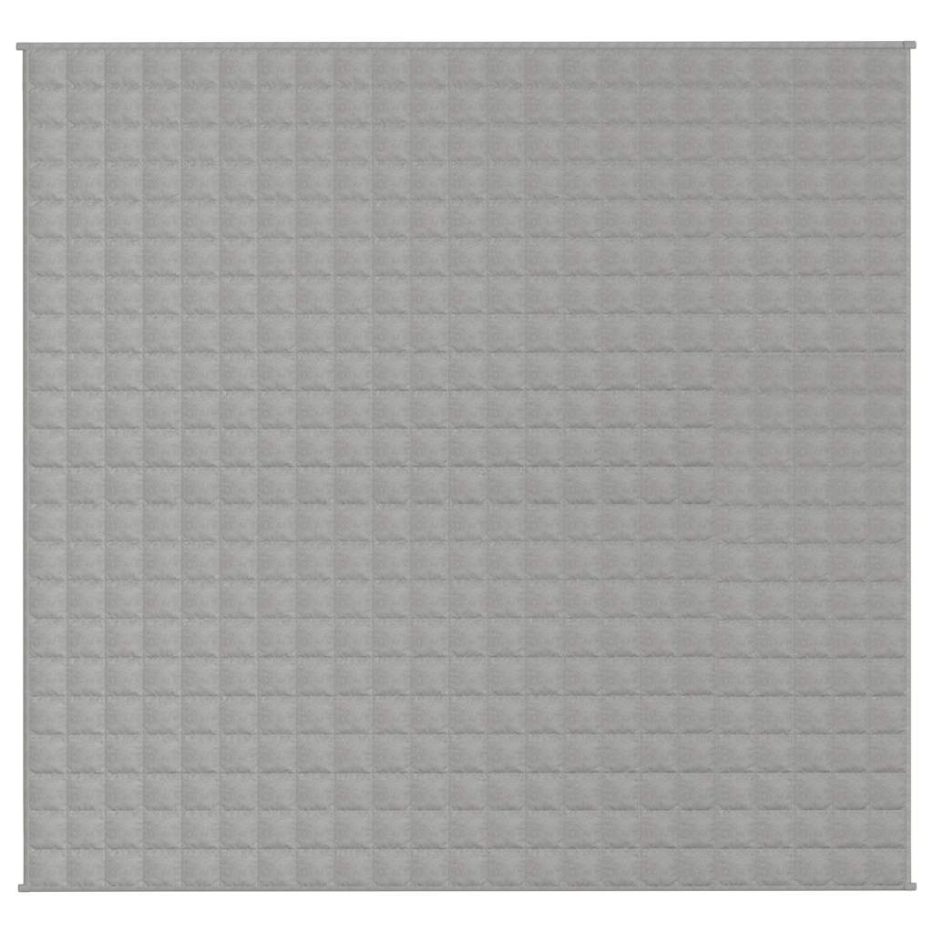 Vidaxl schwache Decke 220x240 cm 15 kg Stoff grau