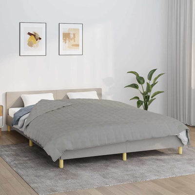 Vidaxl schwache Decke 220x240 cm 15 kg Stoff grau