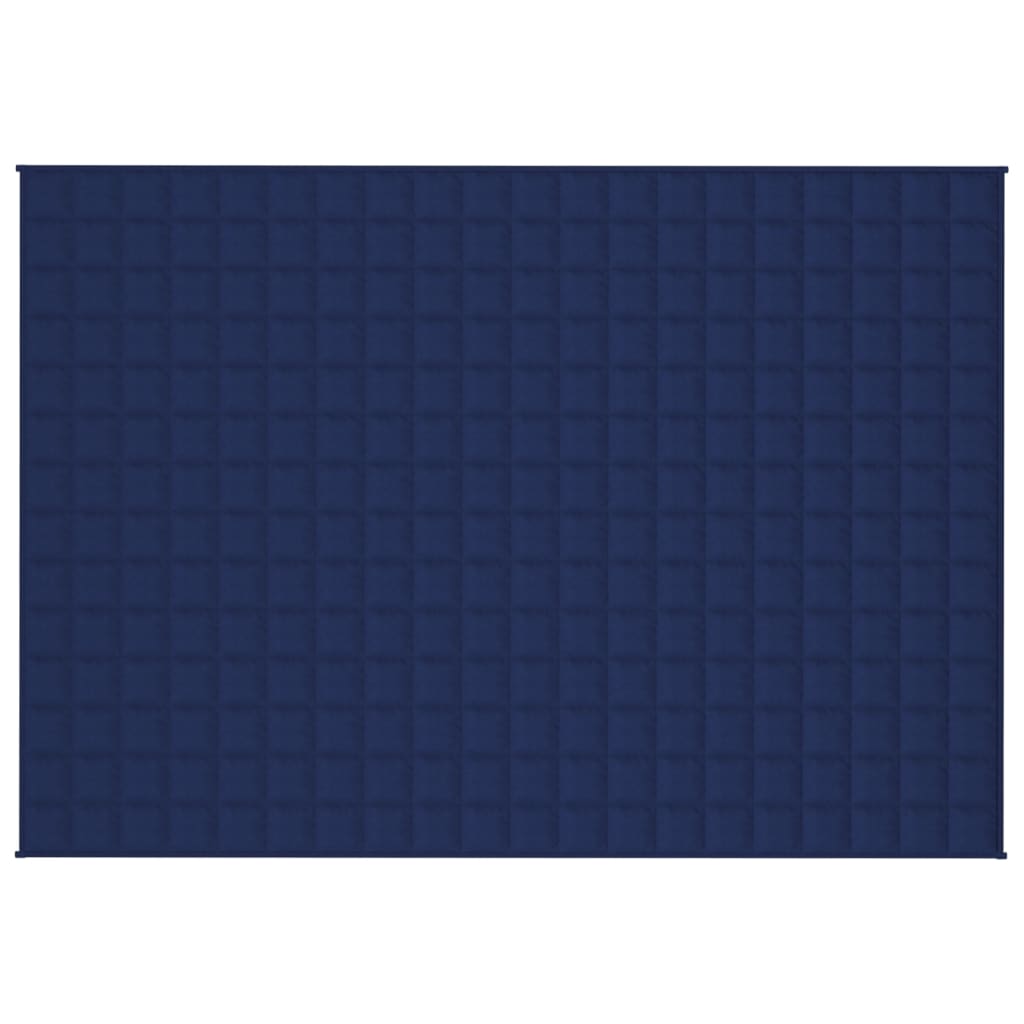 Vidaxl schwache Decke 135x200 cm 6 kg Stoff blau