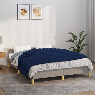 Vidaxl schwache Decke 152x203 cm 7 kg Stoff blau