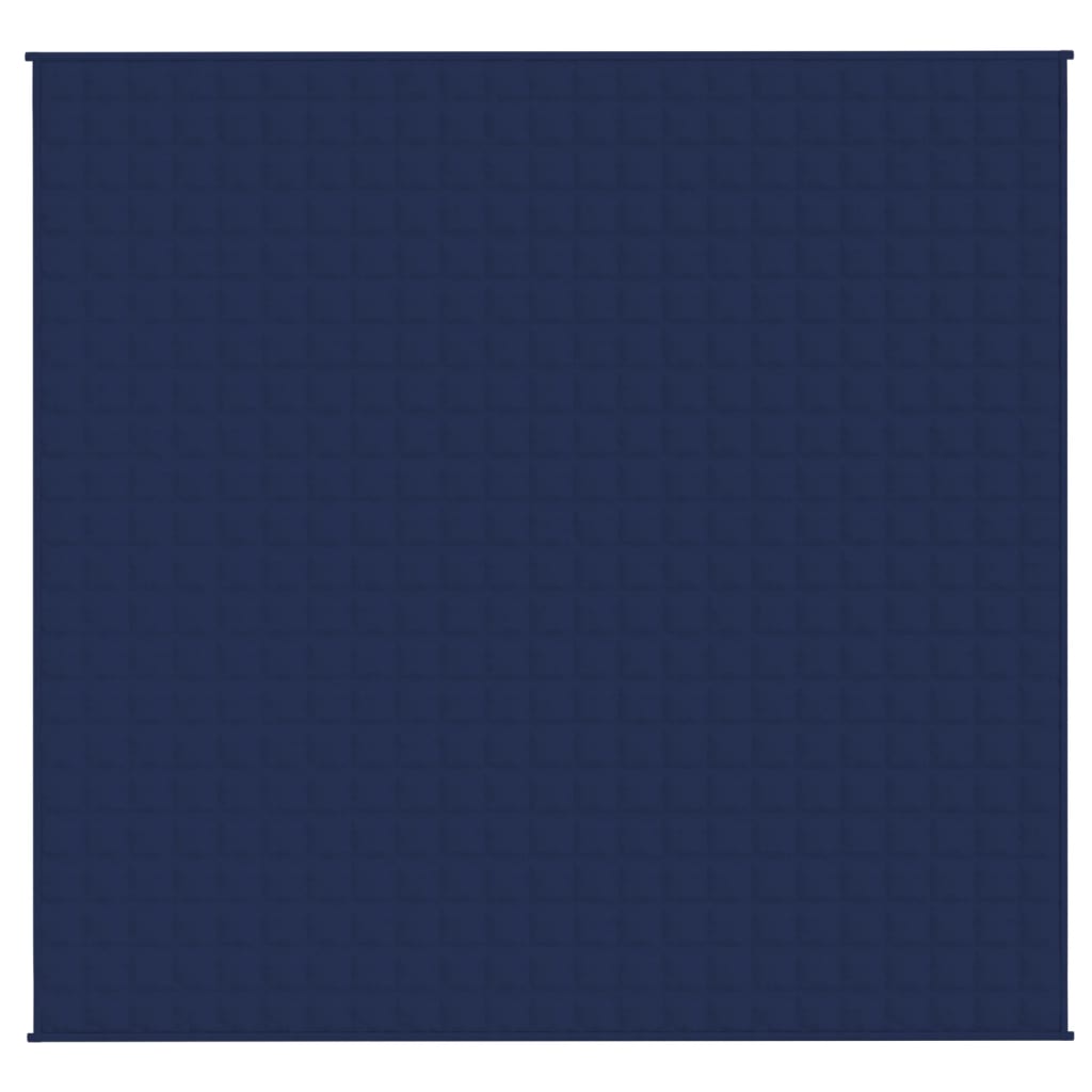 Vidaxl schwache Decke 220x230 cm 11 kg Stoff blau