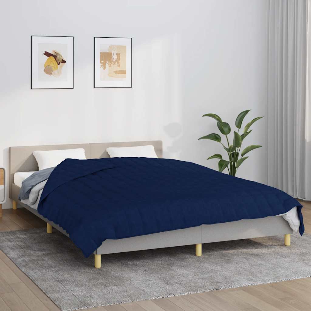 Vidaxl schwache Decke 220x240 cm 11 kg Stoff blau
