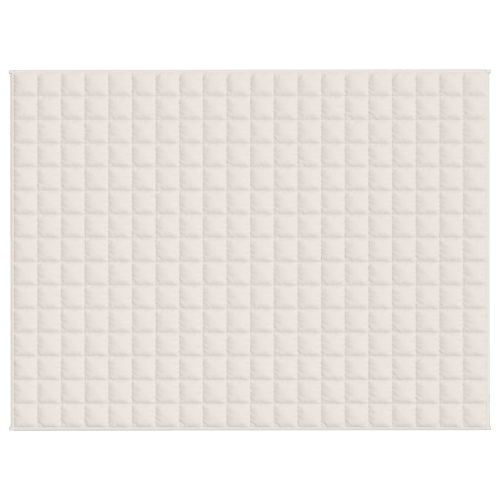 Vidaxl schwache Decke 152x203 cm 7 kg Stofflampencreme -Colored