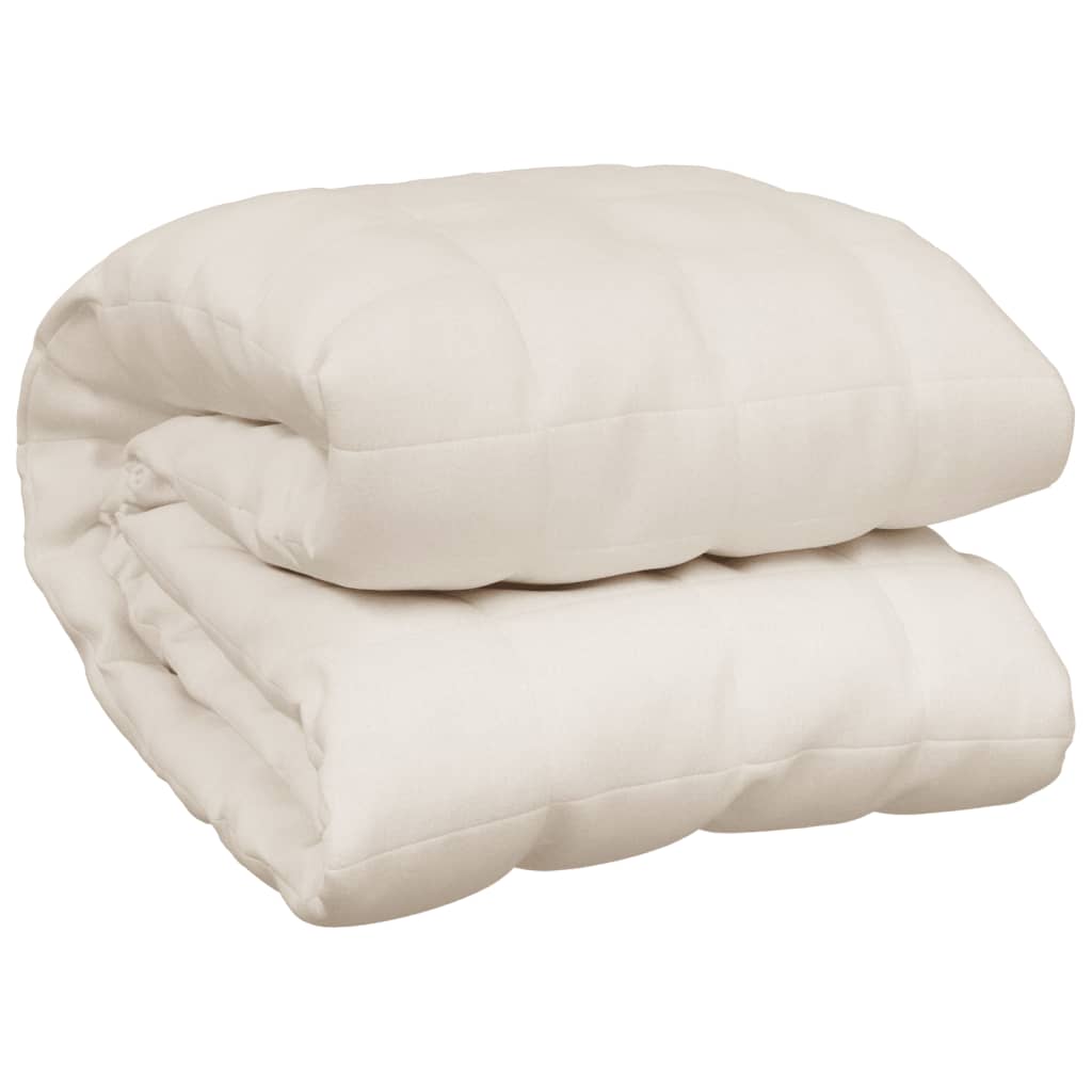 Vidaxl schwache Decke 220x240 cm 11 kg Stofflampencreme -Colored