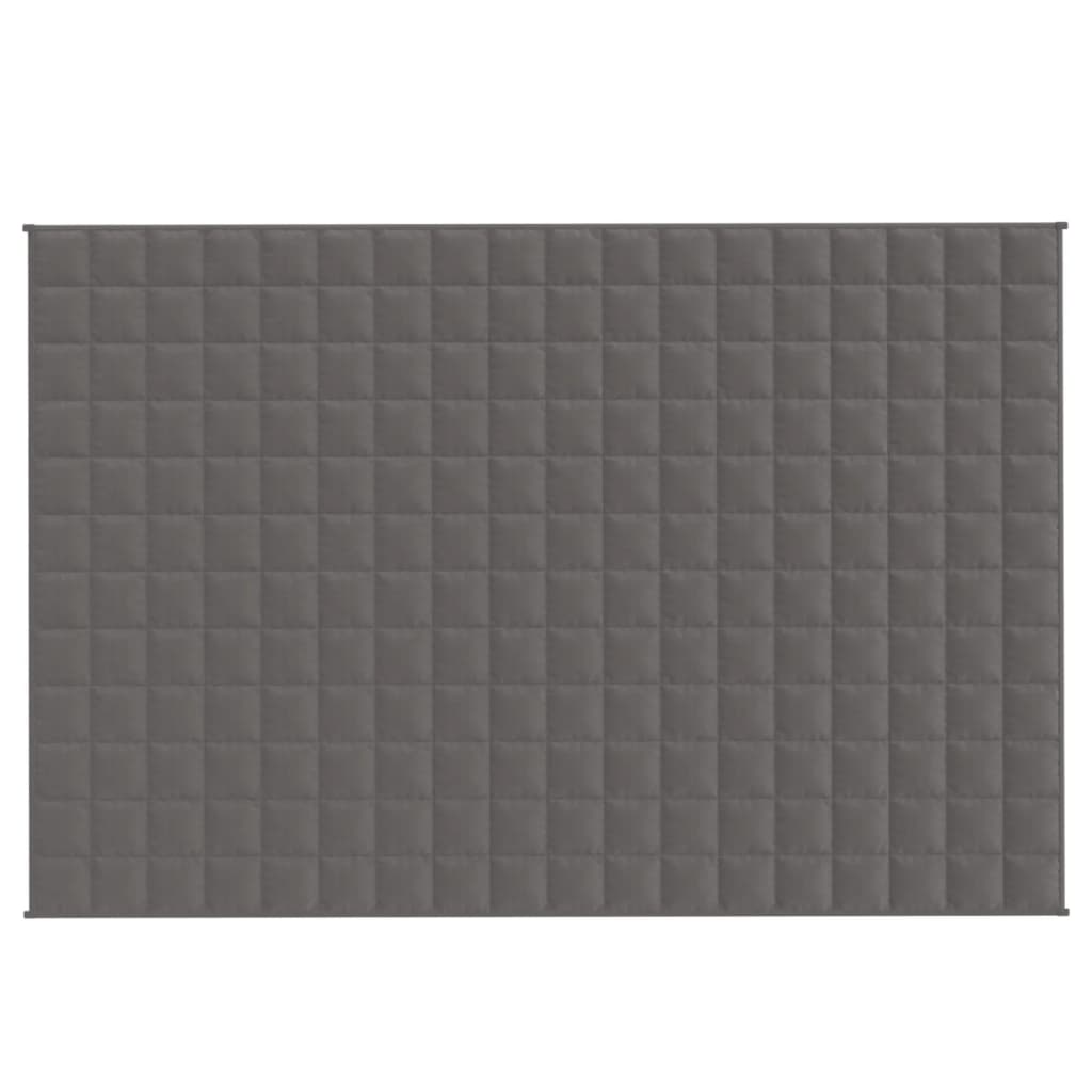 Vidaxl schwachende Decke 122x183 cm 9 kg Stoff grau