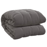 Vidaxl schwache Decke 135x200 cm 6 kg Stoff grau - afbeelding 2