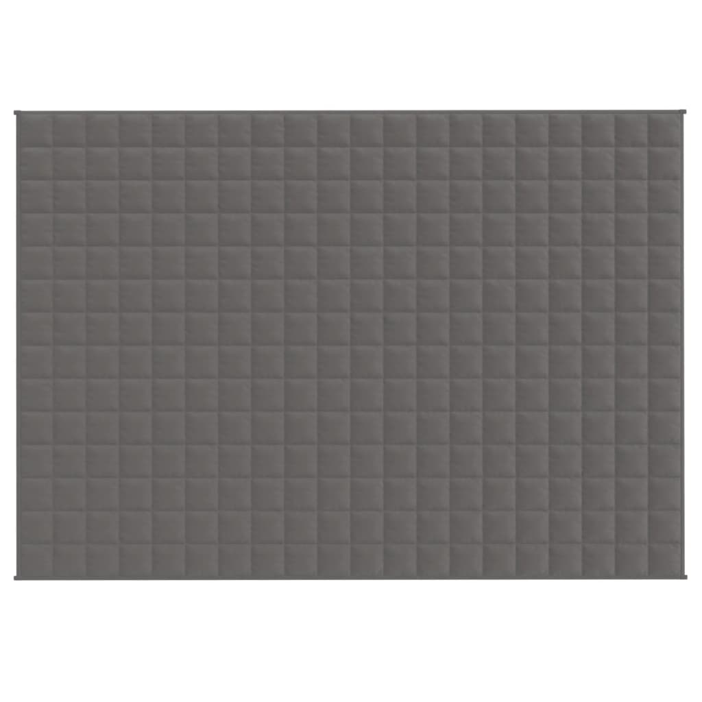 Vidaxl schwache Decke 140x200 cm 10 kg Stoff grau