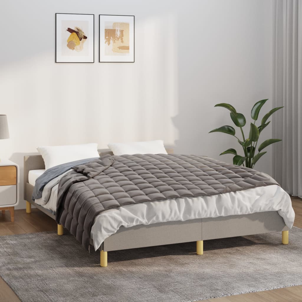 Vidaxl Schwacheurdecke 152x203 cm 7 kg Stoff grau